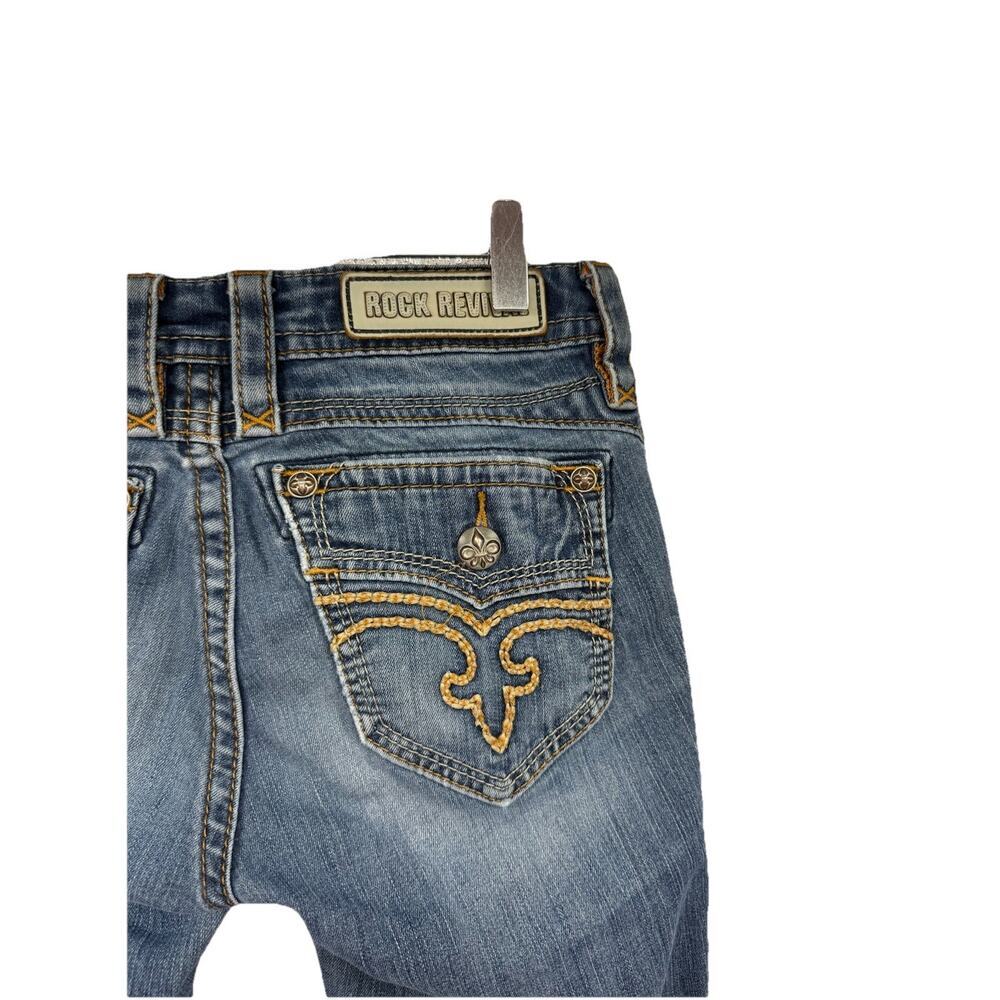 Rock Revival Calli Thick Stitch Skinny Stretch Jeans Womens Size 28 READ - Picture 3 of 11